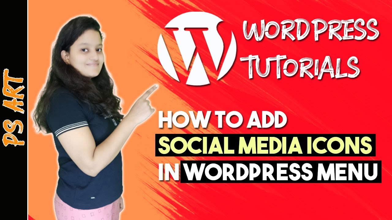 How to Add Social Media Icons in WordPress Menu WordPress Tutorial By