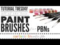 The Best PAINT BRUSHES for Paint by Numbers PBN | TUTORIAL TUESDAY | Melanie B's Creative Studio