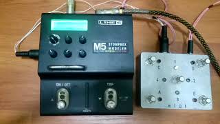 Handmade Foot MIDI controller with Line6 M5