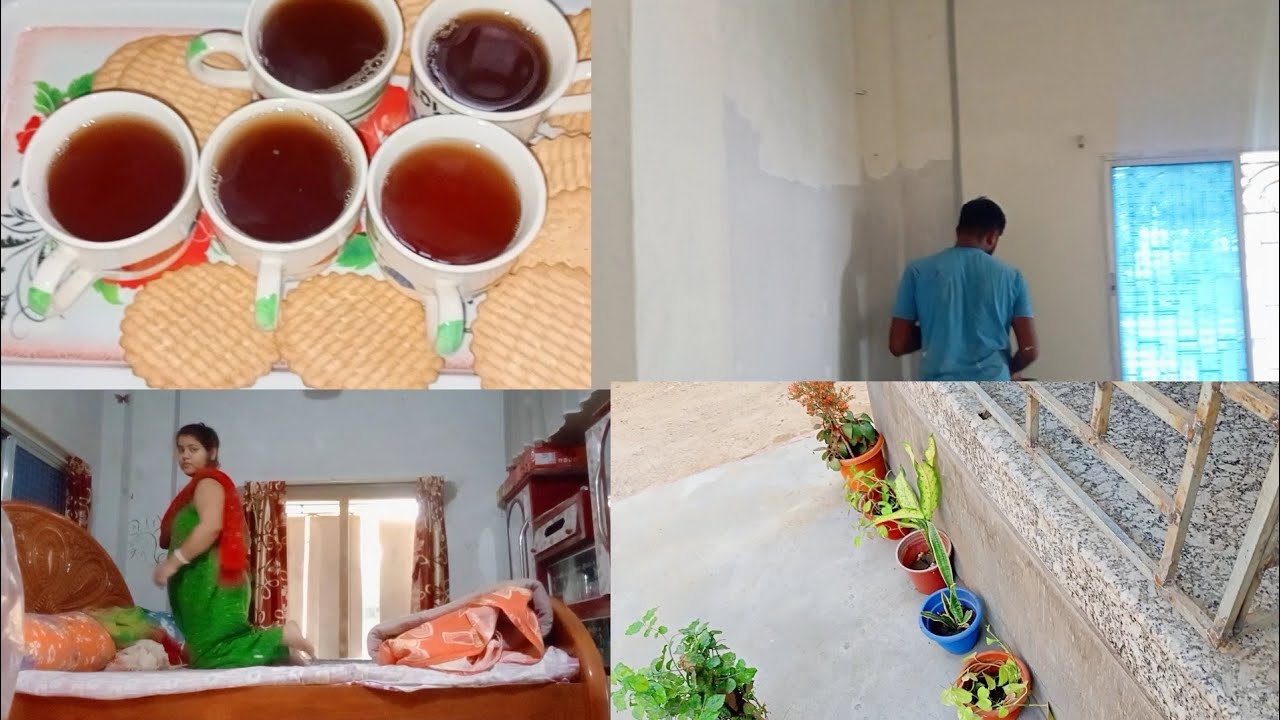 Ghorer Rong ghore rong er kaj suru holo.. - YouTube