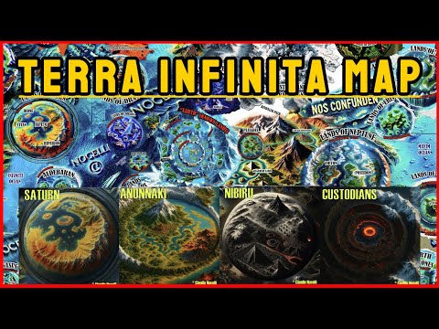 Terra Infinita MAP The Illustrated Edition Known Lands Pleiades Anunnaki Custodians Saturn