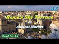 Rome From the Sky Terrace & Worlds Oldest Shopping Mall – Italy travel 4K Ultra HD / UHD