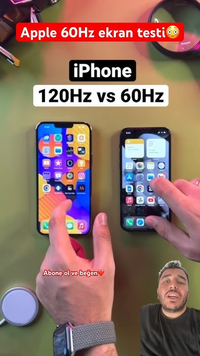 iPhone 120 Hz vs 60 Hz ekran testi😨 - YouTube