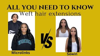 Hair Extensions Comparison Microlinks Installation Vs Traditional Sew-In Ft Giiftihair