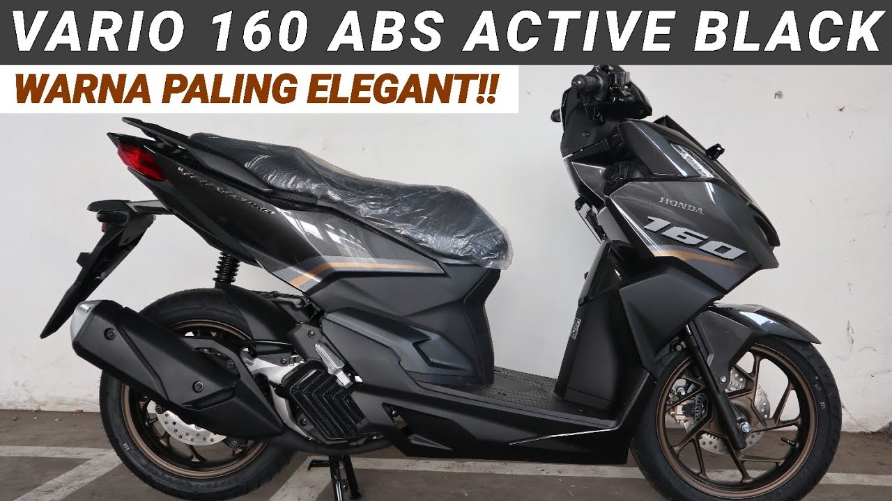 Honda Vario 160 ABS 2 đĩa 2022 All New Active Black  Nâu Đen Bóng   Walkaround  YouTube