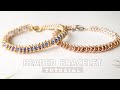 Elegant Beaded Bracelet Tutorial♡✴︎ Beaded Chains ✴︎ 大人のビーズアクセサリー テグス編み
