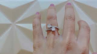 Video: Diamond Ring ELECTRA 0.85 You and Me White Gold