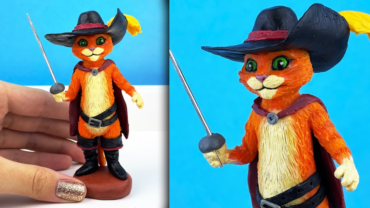 КОТ В САПОГАХ 2 ИЗ ШРЕКА ИЗ МУЛЬТФИЛЬМА Последнее желание. Фигурка из ...