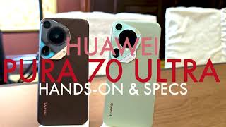 Huawei Pura 70 Ultra Brown Vegan Leather Global Version Hands On Techent