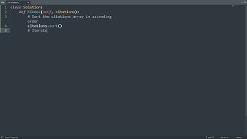 Leetcode 274. H-Index in Python | Python Leetcode | Python Coding Tutorial | Python Coding ASMR