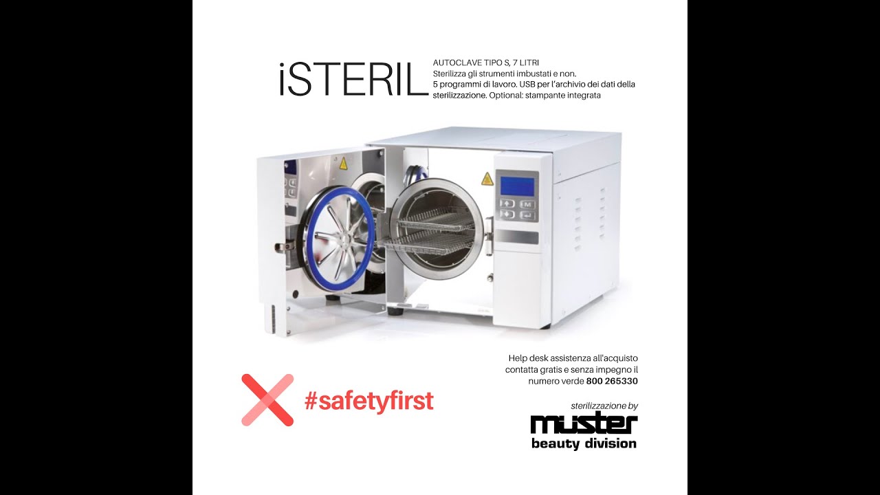 iSteril - Tutorial dell'Autoclave Sterilizzatrice 