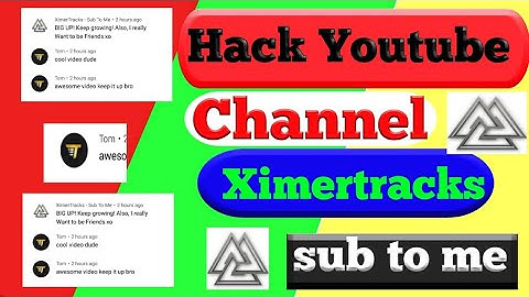 Ximertracks Sub To Me Spam Virus ///// Hacker on YouTube