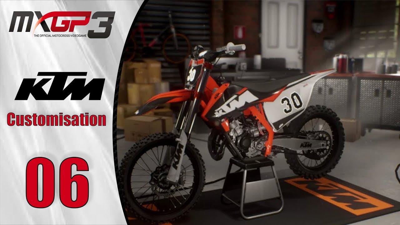 MXGP 3 - KTM 125 SX Customisation fr & TEST Ps4/Xbox One/PC