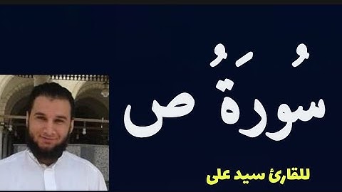 سورة ص تلاوة خاشعة من المصحف المرتل للقارئ سيد على