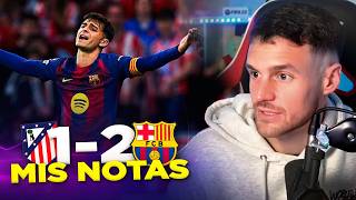 LAS NOTAS DEL ATLÉTICO DE MADRID - FC BARCELONA DE CHAMPIONS