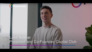 Payoneer Stories | Luke Belmar, President and Co-Founder, Capital Club, Singapore