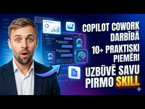Copilot Cowork Darbībā = AI Aģents, Kas Strādā Tavā Vietā. 10+ reāli lietošanas piemēri.