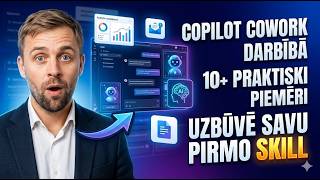Copilot Cowork Darbībā = AI Aģents, Kas Strādā Tavā Vietā. 10+ reāli lietošanas piemēri.