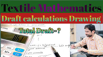 draft calculations in draw Frame|draft calculations in spinning (bloach tech info)