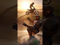 “Epic Battle in Pakistani Village | Biker vs Giant Robot |Cinematic Action Scene(8K Ultra Realistic)