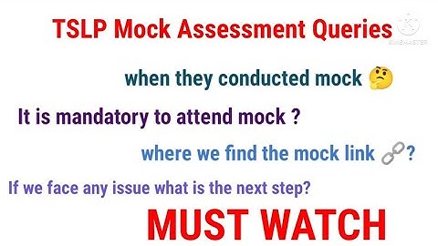 TSLP Transformed Wings Mock test Queries|| MUST WATCH #tcs #elevatewings #tcsdigital #tslp