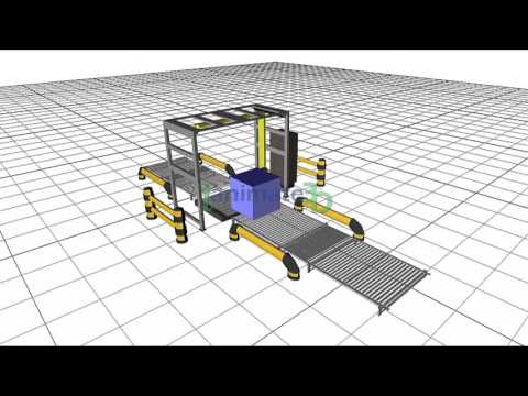 Pallet Wrapper Simulation using iAnimate3D