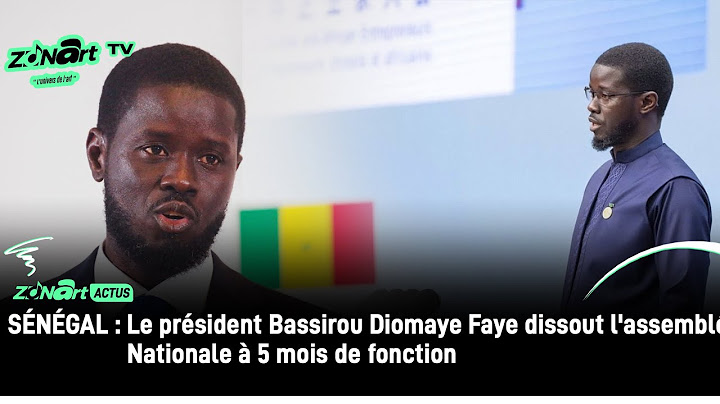 🚨Le président sénégalais Bassirou Diomaye Faye dissout l'assemblée Nationale à 5 mois de fonctions