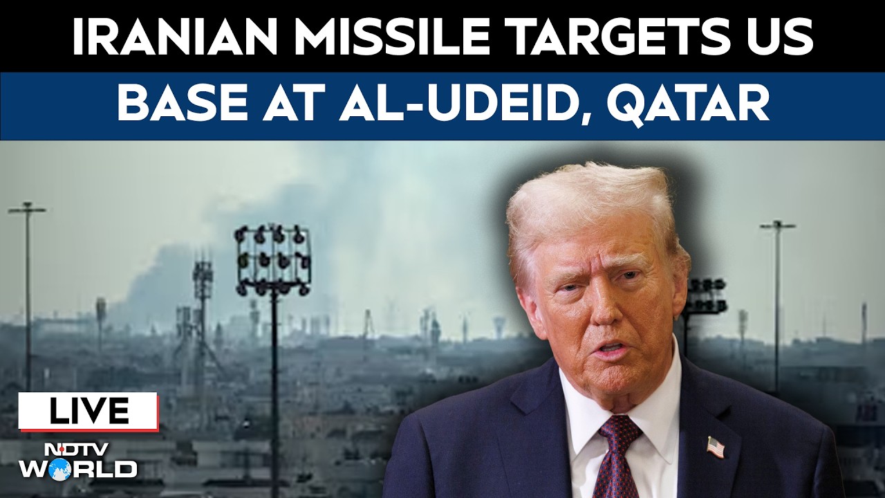 Iran Attacks US Bases LIVE | Iran Strikes Al-Udeid Base In Qatar LIVE | US Iran War