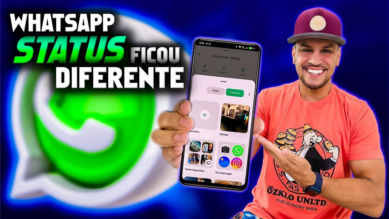 🔥 VOCÊ JÁ TESTOU? O NOVO RECURSO NO STATUS DO WHATSAPP - YouTube