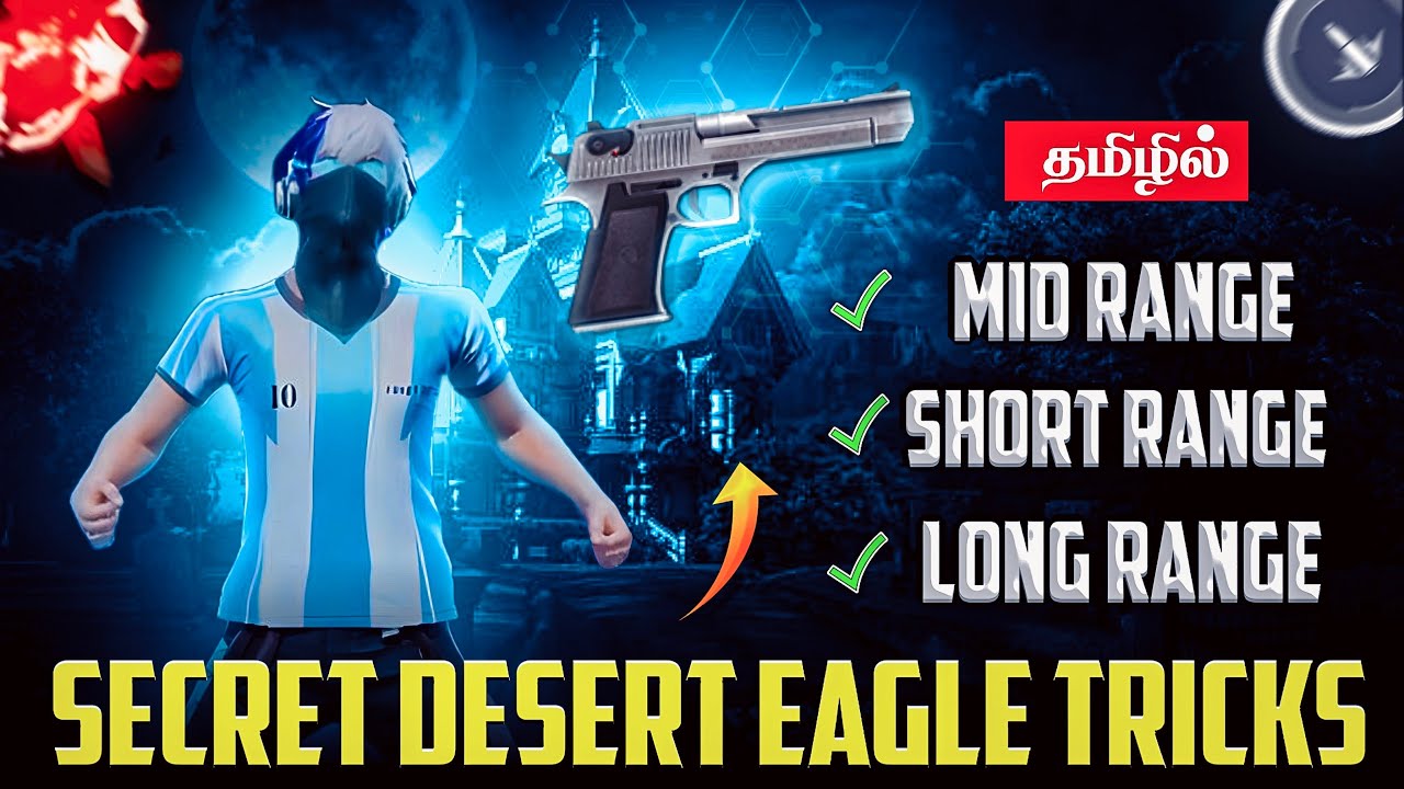 DESERT EAGLE ONETAP TRICKS 2025 TAMIL || 0% RECOIL HEADSHOTS AND FIRE ...