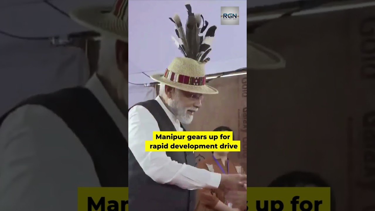 PM Modi Receives Swarm Welcome in Churachandpur, Launches ₹7,300 Crore Development Projects