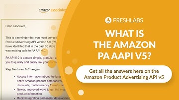 All about the Amazon Product Advertising API (PA API) Version 5
