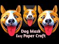 Dog mask how to make dog mask with paper dog mask craft dogmaskforkids animalmask ckartdesign