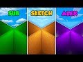 SUB vs SKETCH vs ALEX - MINIGAME in Minecraft! (The Pals)