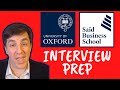 How to prepare for the Oxford Said MBA interviews