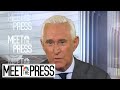 Roger Stone: 'There's No Evidence' Of Early Wikileaks Content (Full) | Meet The Press | NBC News