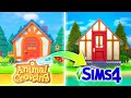 Remaking my ANIMAL CROSSING home in THE SIMS 4 🍃