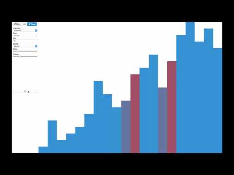 Tone of Sorting - Comb Sort Visualisation (20 elements)
