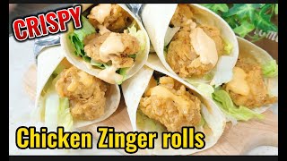 Chicken Zinger Rolls recipe by kstudio by Shareen