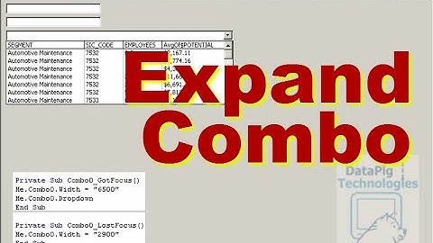 Expand and Contract ComboBox on Access Form ~ DataPig
