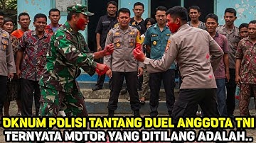 OKNUM POLISI APES BABAK BELUR SETELAH MENANTANG DUEL ANGGOTA TNI, LHA KOK BISA‼️