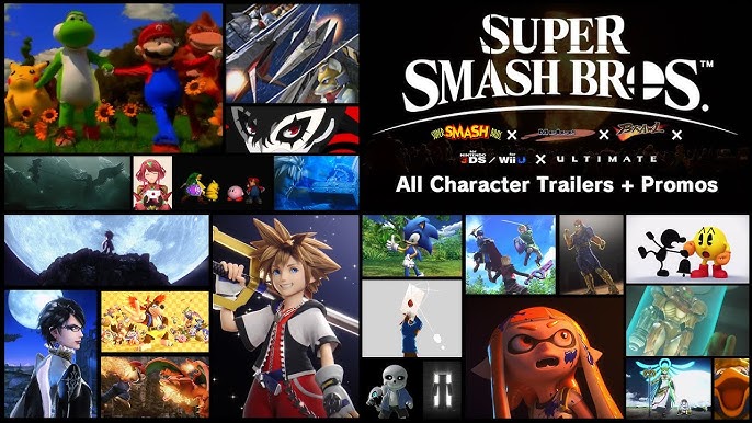 Every Super Smash Bros. Ultimate New Character Reveal Trailer Compilation 