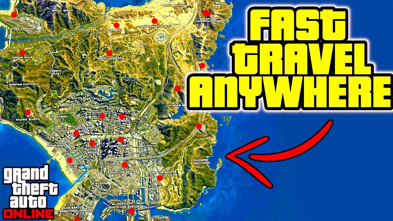 gta v how to fast travel