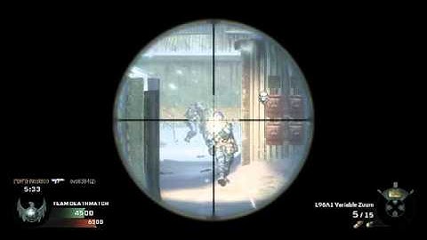 Call of Duty Black Ops - Collateral Snipe #2 - Team Deathmatch on Summit