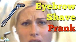 APRIL FOOLS EYEBROW SHAVE PRANK  Top Boyfriend and Girlfriend Pranks