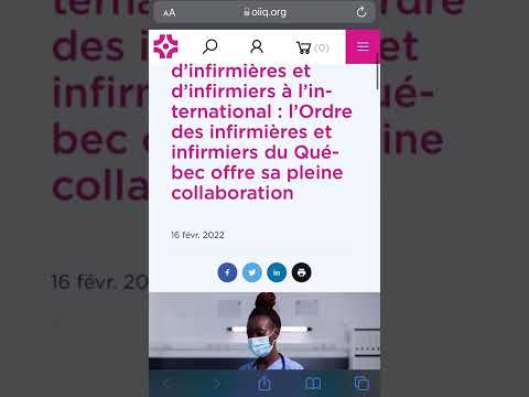 Recrutement massif des infirmiers par le Québec - l’Ordre professionnel offre sa collaboration