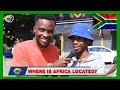 Where is africa located  street quiz   funnys  funny africans  african comedy 