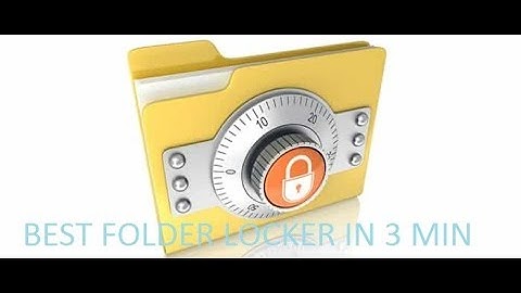 HOW TO MAKE A FOLDER LOCKER IN NOTEPAD