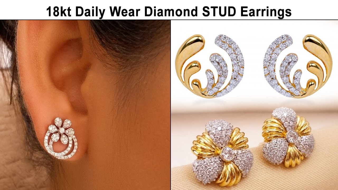 Gold Stud Earrings Daily Wear 2024 | favors.com