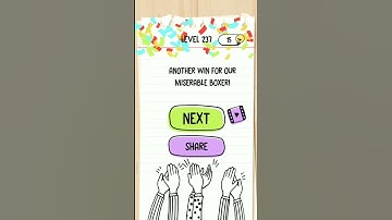 Brain Test Level 237 || Help The Blue Boxer Once Again.